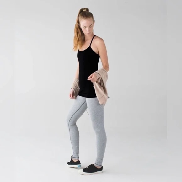 LULULEMON Power Y Tank Black Size 6 - Picture 1 of 8